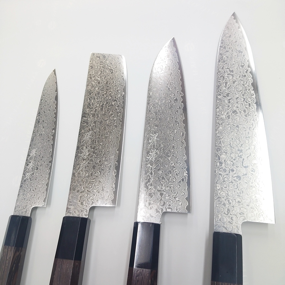 画像4: 堺孝行　銀河 ぎんが ZA-18 和三徳180mm 和牛刀210mm ペテ150mm 菜切165mm ダマスカス ステンレス　堺孝行　sakai takayuki ginga sanntoku gyutou stainless