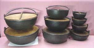 画像: ジャンボ民芸みやま鍋　３３ｃｍ　展示品ｘ2のみ　ガス用　田舎鍋（いなか鍋）鉄鋳物製