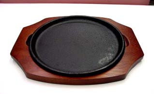 画像1: ステーキ皿　平丸型　